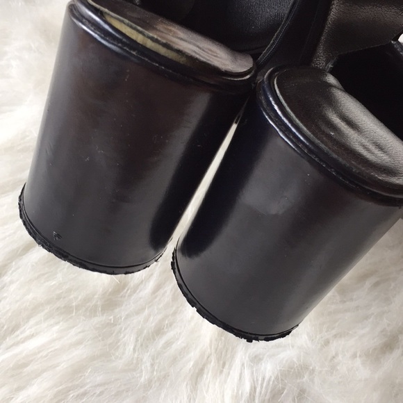 Enzo Angiolini Blue Square Toe Heels Size 7.5 - Picture 5 of 6